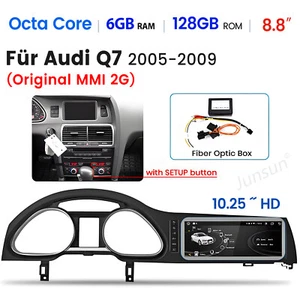 10.25” Für Audi Q7 MMI 2G 2005-2009 Carplay Autoradio Android14 GPS NAVI 4G WIFI - Bild 1 von 14