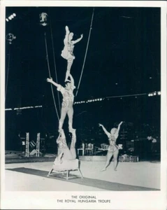 1975 Pressefoto Royal Hungaria Troupe Zirkusdarsteller - Bild 1 von 2