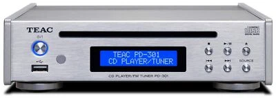 NEW Teac PD-301-X/S CD Player With Wide FM Tuner Usb Silver AC100V - Image 1 of 2