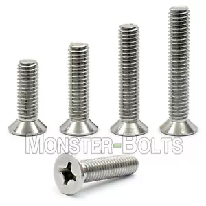 M5 Stainless Steel Phillips Flat Head Countersunk Machine Screws A2 18-8 DIN 965 - Picture 1 of 10