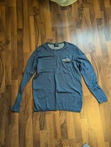 Scotch und Soda Langsarmshirt L Blau-Weiß - Bild 1 von 2