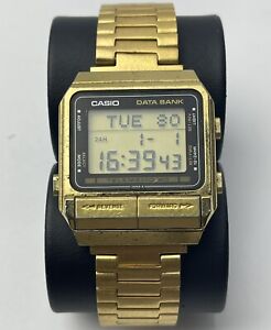Reloj pulsera CASIO DATA BANK TELEMEMO 50 262 DB-510 G Quartz Original Vintage