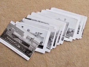 JOB LOT OF 20 VINTAGE BLACK & WHITE STEAM RAILWAY POSTCARDS LOT 32 - Picture 1 of 9