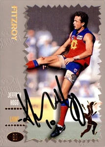 Signed 1994 Fitzroy Lions AFL Dynamic Card - Jeffrey Hogg - Picture 1 of 3