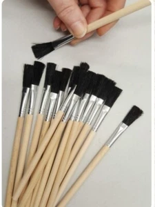 ( pack of 15 ) 10mmGlue / Flux Brush. Versatile, Hobby, Crafts, Woodwork, Paste