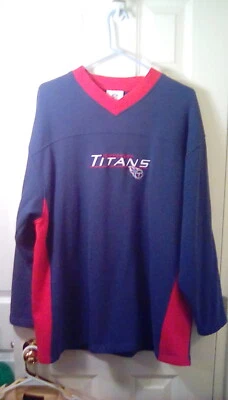 VF Imagewear NFL Tennessee Titans V-Neck Sweatshirt Men's Size XL Cotton Poly - Image 1 of 4