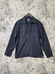 Quiksilver Zip-Up Shacket Men's Small Black Cotton Long Sleeve Collared C - Picture 1 of 15