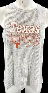 NEW Texas Longhorns Concepts Sport Soft Swing Tank Top Grey Shirt Women's M - Picture 1 of 8