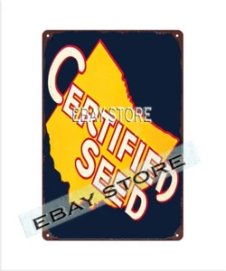 Ohio Certified Seeds farm barn agriculture retro tin sign nostalgic artwork - Picture 1 of 2