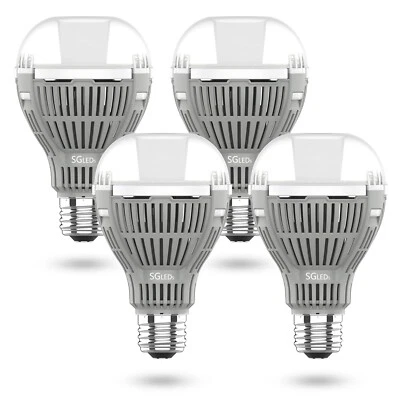 4 pcs Energy Saving A19 LED Light Bulbs 16W (200W Equiv) 5000K Home 2200lm E26 - Image 1 of 4