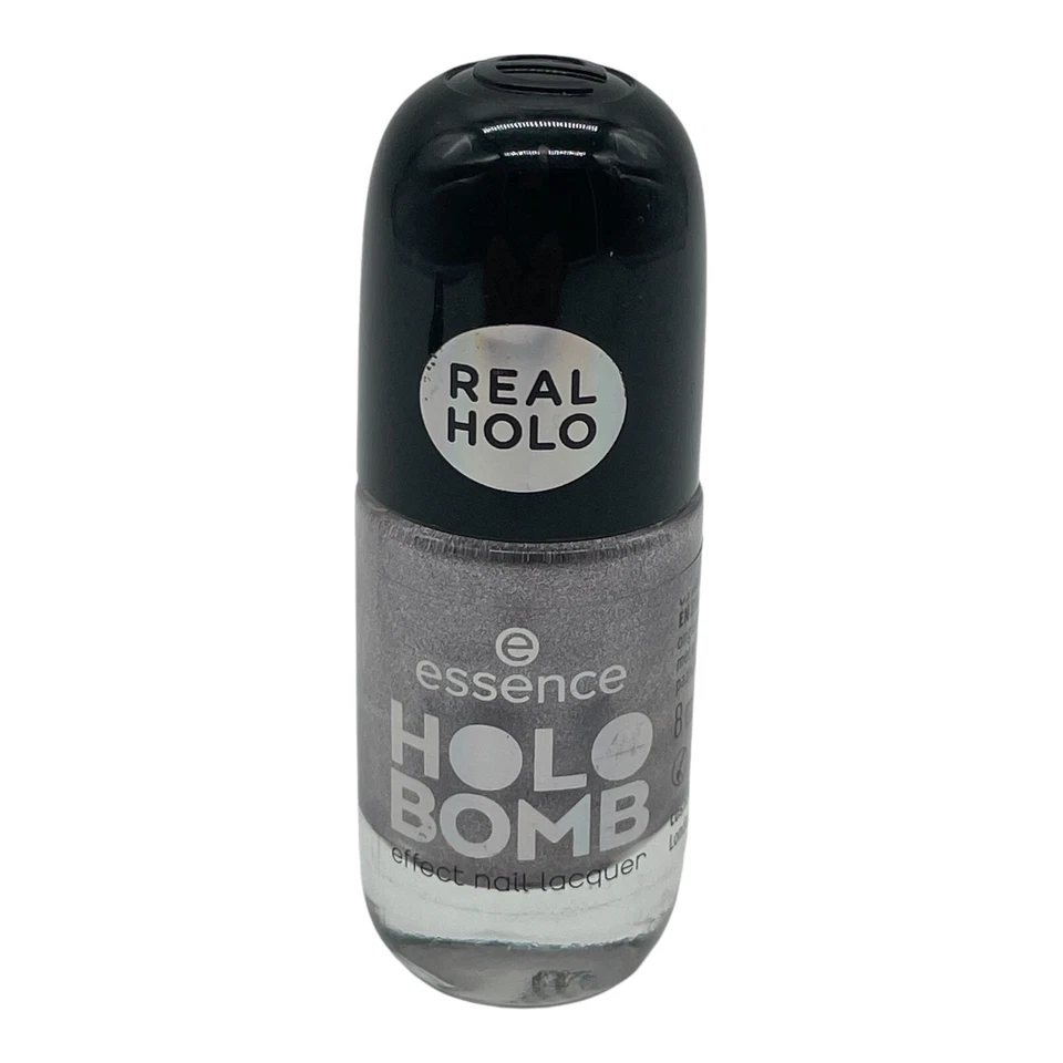 essence Holo Bomb Effekt Nagellack 05 Holo Me Tight silber 8ml - Bild 1 von 2