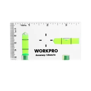 WORKPRO Small Level 3-3/4-inch Mini Level Tool Magnetic Level 2 Bubbles 90°/180° - Picture 1 of 10