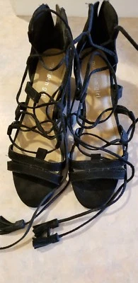 Sandalias negras con cordones para niñas Madden  Foto 1 de 4