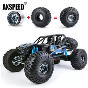 AXSPEED 4stk 2.2" 150mm 1/10 Reifen & Felge Räder Für RC Axial SCX10 RR10 Wraith - Bild 1 von 15