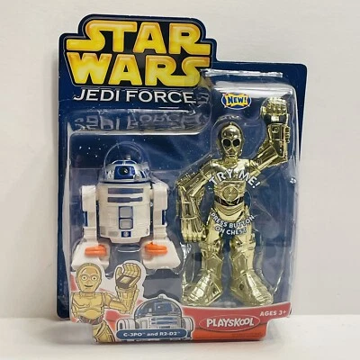 星球大战绝地武士 C-3PO 和 R2-D2 动作玩偶全新 2004 — 第 1/4 张图片
