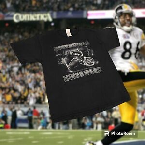 Vintage NFL Hines Ward Pittsburgh Steelers Football Tee Super Bowl MVP Champions