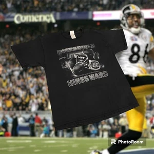 Vintage NFL Hines Ward Pittsburgh Steelers Football Tee Super Bowl MVP Champions - Picture 1 of 3