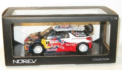 1/18 Citroen DS3 Red Bull Total  Wales Rally GB 2011  S.Loeb World Champion - Image 1 of 4