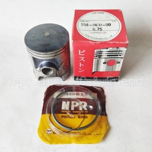 Yamaha DT100 (1976-1980) MX100 (1979-1983) Piston & Rings OS 0.75 (Dia=52.75mm.) - Picture 1 of 4