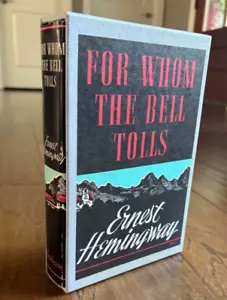 For Whom the Bell Tolls Ernest Hemingway First Editions Library (FEL) Slipcase - Picture 1 of 9