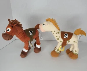 Lot Of 2 Disney Parks Bullseye Toy Story #2, #7 Racehorse Plush 9"   - Picture 1 of 11