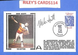 Mike Scott Astros First Day Cover - NO-HITTER - Autographed - Picture 1 of 2