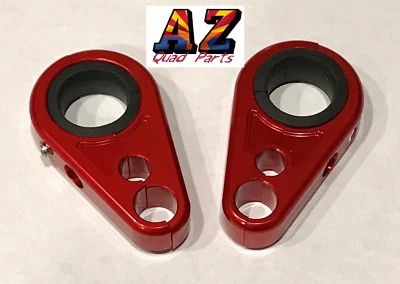 Abrazaderas de línea de freno delanteras Billet rojo brazo en A Can Am BRP DS650 DS450 DS 650 450 Foto 1 de 3