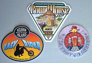 BEER PUMP CLIPS MUSIC RELATED Roundhouse. Stairway to Heaven. Easy Rider. VG - Picture 1 of 6