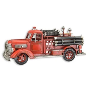 9932130-d Nostalgisches Modell-Auto Oldtimer Feuerwehr 17x17x42cm - Picture 1 of 1