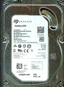 ST2000DM001,  1ER164-030,  CC27,  TK,  Z4Z6  SEAGATE SATA 2TB  JUL 2016 - Picture 1 of 3