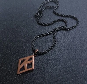 Kappa Alpha psi Black And Crimson necklace - Picture 1 of 3