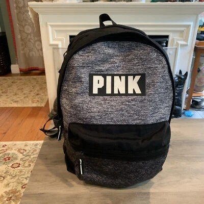 Victoria's Secret 粉色背包 灰色和黑色 — 第 1/4 张图片