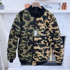 BAPE 1st Camo Half MA-1 Split Bomber Jacket - Picture 1 of 10