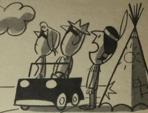 c1950s DuPont Fast Flush 7 Cartoon Advertising Postcard Vintage - Imagen 1 de 4
