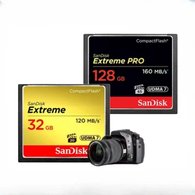 SanDisk Extreme CompactFlash Memory Card 32GB 64GB 128GB 120-160 MB/s - Image 1 of 4