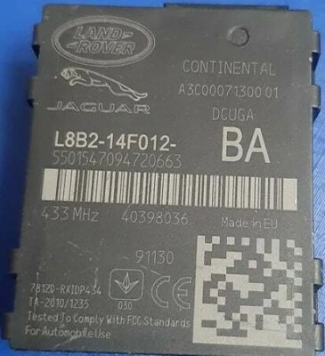Jaguar Land Range Rover Tire Pressure Sensor Control Module Unit L8B2-14F012-BA - Image 1 of 2