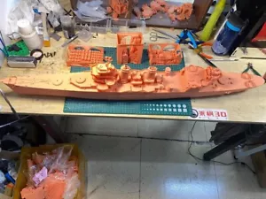 Kit Modelo Crucero Pesado Sin Pintar Impreso en 3D 1/200 Marina de los Estados Unidos Clase Nueva Orleans - Imagen 1 de 9