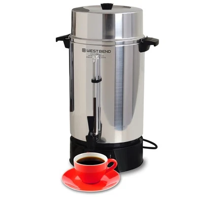 33600 Coffee Urn Commercial Highly-Polished Aluminum NSF Approved Features Au... - Image 1 of 4