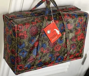 NOS Insulated Cooler Bag Floral Mod Flower Power 60s 70s Retro Picnic Trav-All - Picture 1 of 23