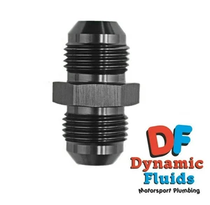 (AN10) -10 / AN10 Male To AN10 Male Aluminium Straight Adaptor Anodised Black  - Picture 1 of 1