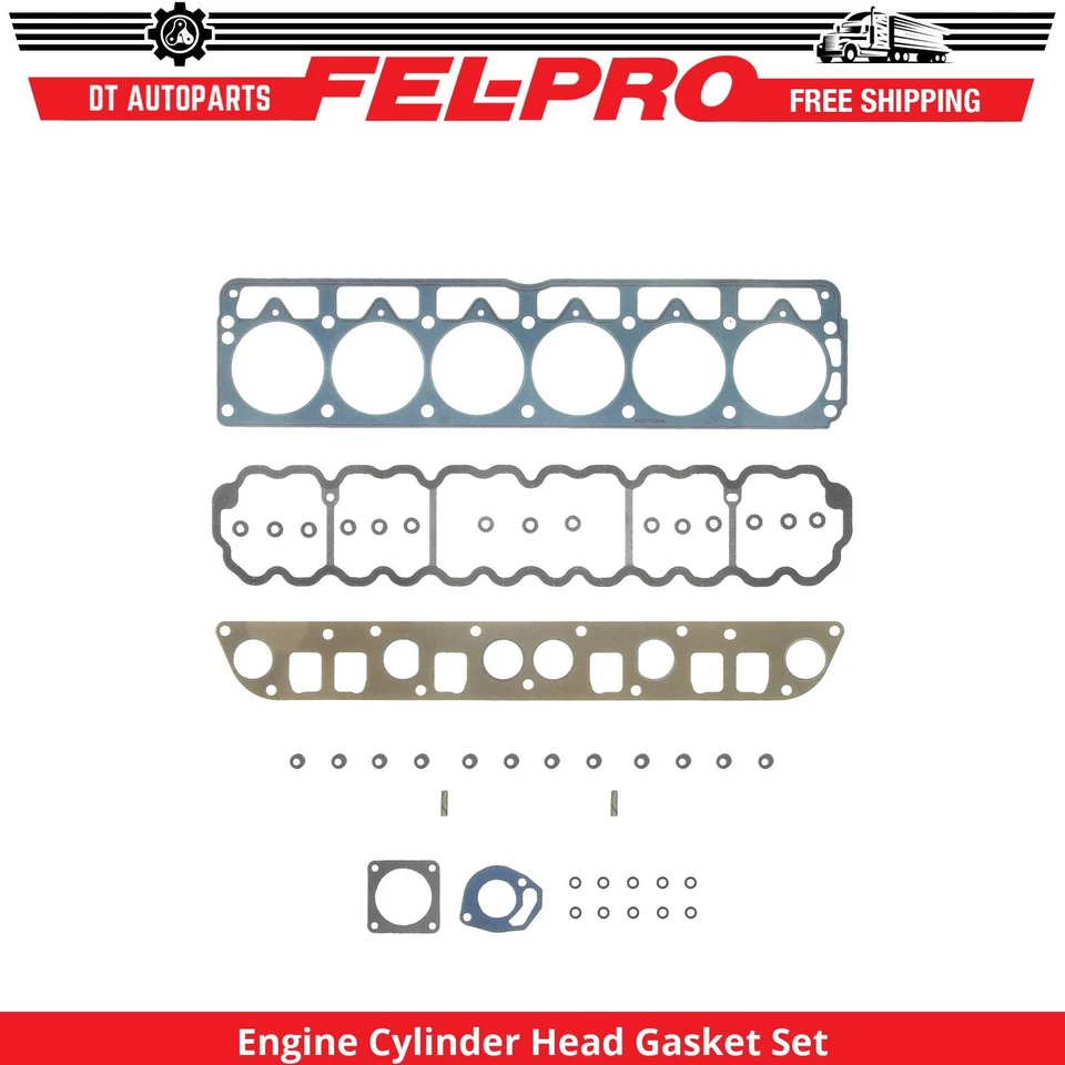 For 1996-1998 Jeep Cherokee 4.0L L6 Engine Cylinder Head Gasket Set Fel-Pro 1997 - Image 1 of 1