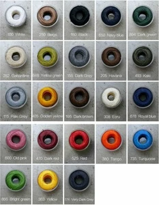 Fil au Chinois 50 Meters No.40 Twisted Waxed Linen Thread Capsules 0.5mm 23color - Picture 1 of 6
