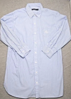 Lauren Ralph Lauren женщин большой подпись длинным рукавом рулон рукав рубашка для сна - Изображение 1 из 4