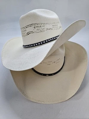 Lote de 2 sombreros de vaquero Cody James 15X Bangora naturales para hombre talla 7 1/2 Foto 1 de 4