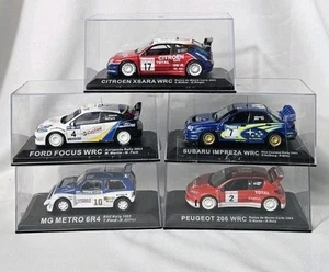 Rally Car Models 1:43 - Subaru Impreza Citreon Ford Focus Puegeot MG Metro - Picture 1 of 8