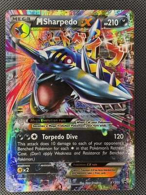 M Sharpedo EX XY200 2017 XY Black Star Promo LP Pokemon Card - image 1 of 2
