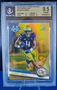 2023 Bowman Chrome University Gold Refractor #94 Dontae Smith /50 BGS 9.5 - Bild 1 von 2