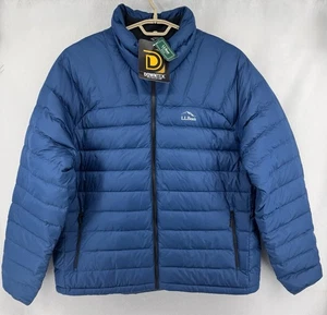 LL Bean 650-Fill Down Puffer Jacket Blue 3XL Downtek Water/Wind Resistant XXXL - Picture 1 of 13