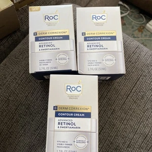 5 X RoC Derm Correxion Contour Cream Advanced Retinol & Swertiamarin 1.7 OZ - Picture 1 of 1