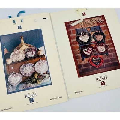 Shepherd's Bush Folio #7 #8 Cross stitch Patterns Heart Door Hangers Decor - Image 1 of 4